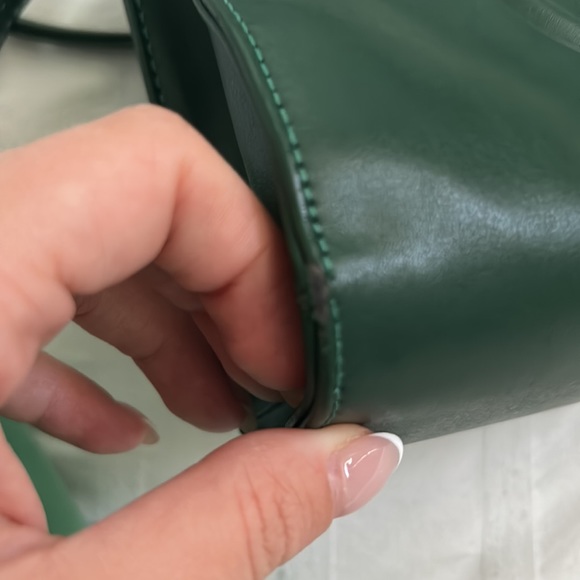 TELFAR Dark Green Small Shopping Bag - Picture 4 of 7